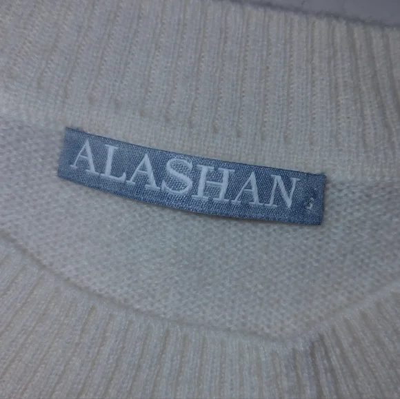 Alashan 100% Cashmere Pickleball Sweater Women's Size Small Preppy Lightweight - Picture 7 of 7